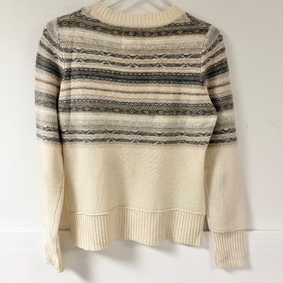 Telluride Clothing Company Lambswool Women's Fair Isle Sweater Cream Size M - Picture 5 of 6